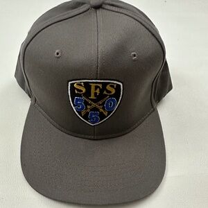 New SFS 550 Logo Cross Gun Snapback Cap Hat Gray One Size